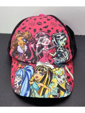 Monster High Baseball Hat Cap Girls Kids One Size Fits Most Snapback - NWT